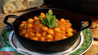 GARBANZOS CON TOMATE RECETA SALUDABLE NUTRITIVA Y FÁCIL Loli Domínguez  Recetas Paso a paso [upl. by Brawley362]