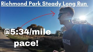 10 MILE PROGRESSION  Richmond Park Steady Long Run [upl. by Wiersma]