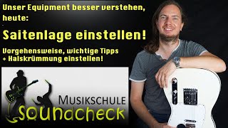 Saitenlage und Halskrümmung einstellen an der Gitarre  Lerne dein Equipment besser verstehen [upl. by Daven]