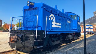 Conrail Switcher Engine Lives Again  BampO Railroad [upl. by Ahsinuq]