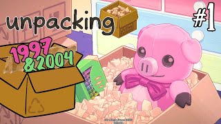 Beginning Places  Lets Play UNPACKING on Nintendo Switch  Part 1 [upl. by Nahgem]