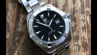 The TAG Heuer Aquaracer Wristwatch The Full Nick Shabazz Review [upl. by Kevon]