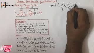 160 problem 3 Mason’s Gain Formula for electrical network  EC ACademy [upl. by Anirda]