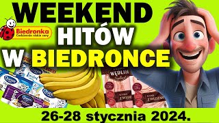 BIEDRONKA  Oferta na Weekend od 26012024  Piątek sobota i niedziela w Biedronce [upl. by Yren]