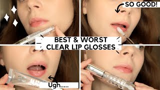 The BEST amp WORST Clear Glosses Affordable [upl. by Craggy240]