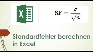 Berechnung des Standardfehlers in Excel [upl. by Descombes]