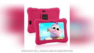 PRITOM 7 Inch Kids Tablet Quad Core Android 10 32GB WiFi Bluetooth Educational Software Installed [upl. by Bank689]