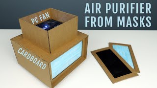 DIY Air Purifier Filter from Cardboard and Masks  5 Minutes Crafts [upl. by De Witt121]