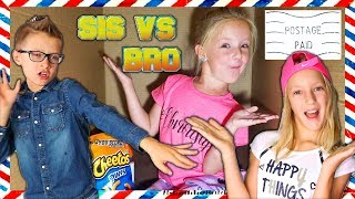 I Mailed Myself to Karina and Ronald From Sis vs Bro IT WORKED Human Mail Challenge Skit [upl. by Chet]