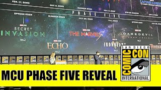 MARVEL Intro amp PHASE 5 Announcment  Comic Con 2022 Panel Kevin Feige [upl. by Pierre]