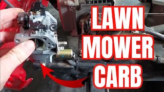 EASY and CHEAP Lawn Mower Carb Replacement  Huskee Craftsman MTD and Others [upl. by Ydnelg511]