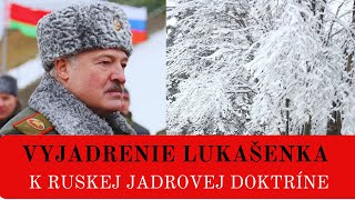 NASTALI ZMENY V RUSKEJ JADROVEJ DOKTRÍNE BIELORUSKO HOVORÍ O DETAILOCH TÝCHTO ZMIEN tvotv [upl. by Arenat89]