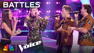 323 and Katie Os Beautiful Performance of quotLonesome Loserquot  The Voice Battles  NBC [upl. by Yrral]