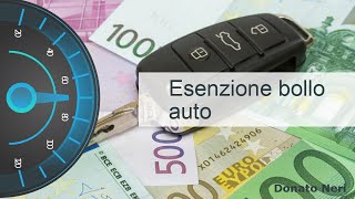 Esenzione bollo auto guida pratica ai beneficiari [upl. by Votaw]