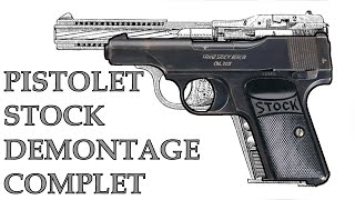 Tutarmes Démontageremontage du PISTOLET STOCK  STOCK pistol DISASSEMBLY [upl. by Alakam]