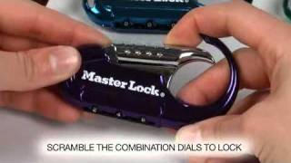 Operating the Master Lock 1548DCM Backpack Combination Lock [upl. by Verner]