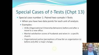 Chapters 1314 tTests 10 of 16 of Paganos Understanding Statistics [upl. by Mauralia]