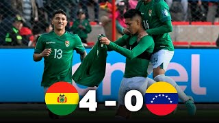 BOLIVIA vs VENEZUELA 40  RESUMEN y GOLES  ELIMINATORIAS SUDAMERICANAS 2026 [upl. by Edris]