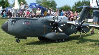 Paratrooper out a A400M Military RC Airplane Gigantic RC Scale Airbus RCHeliJet [upl. by Naasar]