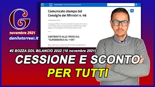 Superbonus 110 Ultime Notizie  Proroga Sconto in Fattura e altri Bonus al 2023  Ottobre 2021 [upl. by Sweatt]