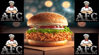 zinger burger recipe And AFC Fast Food Center [upl. by Joycelin36]