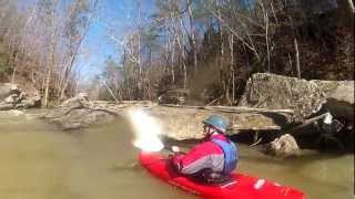 upper cahaba 011313 trussville to golf coursealabama whitewater part 1of3 [upl. by Hsotnas]