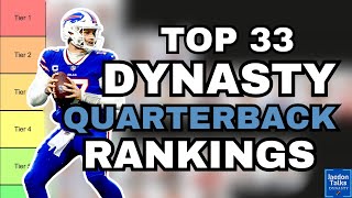 Top 33 Dynasty QB Rankings amp Tiers 2024 Dynasty Fantasy Football [upl. by Nynahs837]