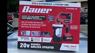 Bauer Airless Paint Sprayer from Harbor Freight Unboxing  Best Paint Sprayer Ever [upl. by Mini]