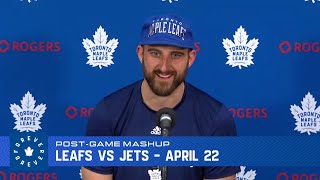 Maple Leafs Post Game  April 22 2021 [upl. by Nehtanoj]