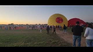 Hot air Balloons inflate at the festival near Bird in Hand PA September 15 2023 [upl. by Erhart]