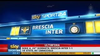 BresciaInter 11 201011  Sky SPORT 24 [upl. by Nytram258]