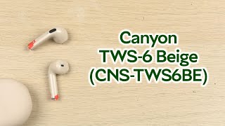 Розпаковка Canyon TWS6 Beige CNSTWS6BE [upl. by Eessej468]