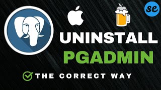 How to Uninstall Pgadmin On Mac Using Homebrew  Mac M1  Mac M2 [upl. by Lada]