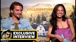 Luke Grimes and Kelsey Asbille YELLOWSTONE Interview JoBlocom Exclusive [upl. by Reifnnej350]