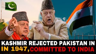 Farooq Abdullah Kashmir Rejected Pakistan in 1947 Committed to India [upl. by Paterson]