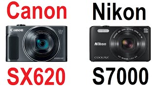 Canon PowerShot SX620 vs Nikon Coolpix S7000 [upl. by Edmonds]