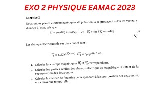 Solution Epreuve de Physics Exercice 2 Partie1 [upl. by Carine]