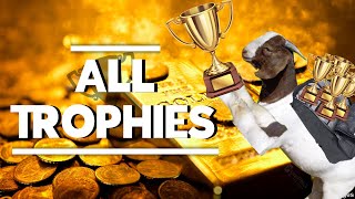 ALL TROPHIES in Goat Simulator GuideTutorial [upl. by Andrus265]