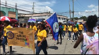 BELIZE INDEPENDENCE DAY UNIFORM PARADE SEPTEMBER 21stpatriotic belizecity [upl. by Karlene]