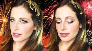 TUTORIAL TRUCCO CAPODANNO FACILE ECONOMICO SCINTILLANTE ESSENCE [upl. by Namurt976]