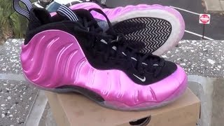 Nike Air Foamposite One Polarized Pink Review [upl. by Esylla]