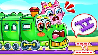 Funny Train Song 🚂 Choo Choo Train Go Round and Round🚋🚓🚌🚑More Nursery Rhymes by Cars amp Play [upl. by Reyem]