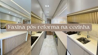 TROCAMOS NOSSA COZINHA  FAXINA PÓSREFORMA – COZINHA PLANEJADA – ORGANIZAÇÃO [upl. by Orpah]