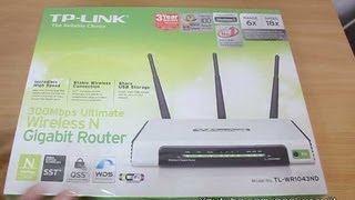 TPLINK WR1043ND WiFi router indepth review [upl. by Rome349]