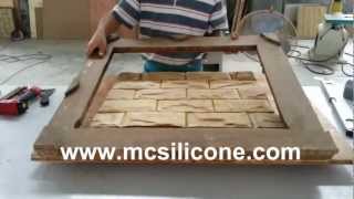 MC silicone Artificial stone mold making way [upl. by Annaeerb]