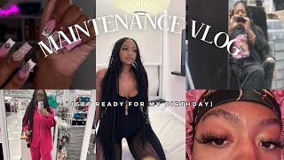 birthday prep vlogcome to my appointments with me hair nails lashes target runs [upl. by Ibmab]