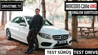 MERCEDES C200d AMG 2016 Test Sürüşü  Test Drive English Subtitled [upl. by Euqor]