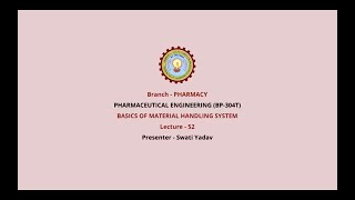 Pharmaceutical Engineering  Basics of Material Handling System  AKTU Digital Education [upl. by Isabel]