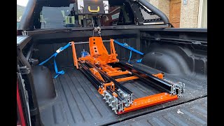 NeoDyne motorcycle loading system  Split Ramp for Dodge Ram 1500 [upl. by Karlee]