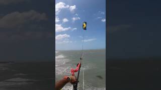 🥷🇧🇷🔥 kiteboard kiteboarding beach kite [upl. by Guarino]